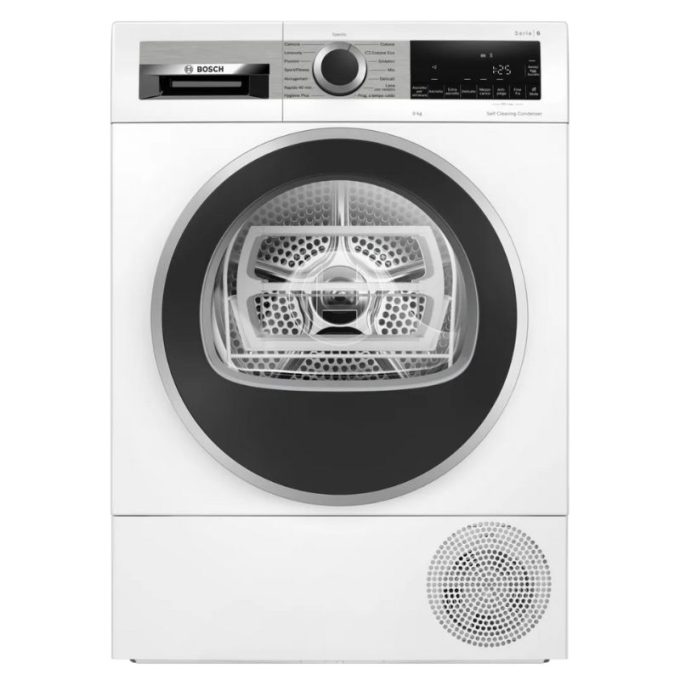 Máy sấy bơm nhiệt Bosch 9 kg WQG245D0IT Serie 6