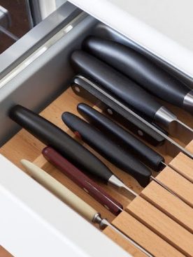 Các ý tưởng lưu trữ đồ đạc trong nhà bếp 2 ngan keo dung do thong minh