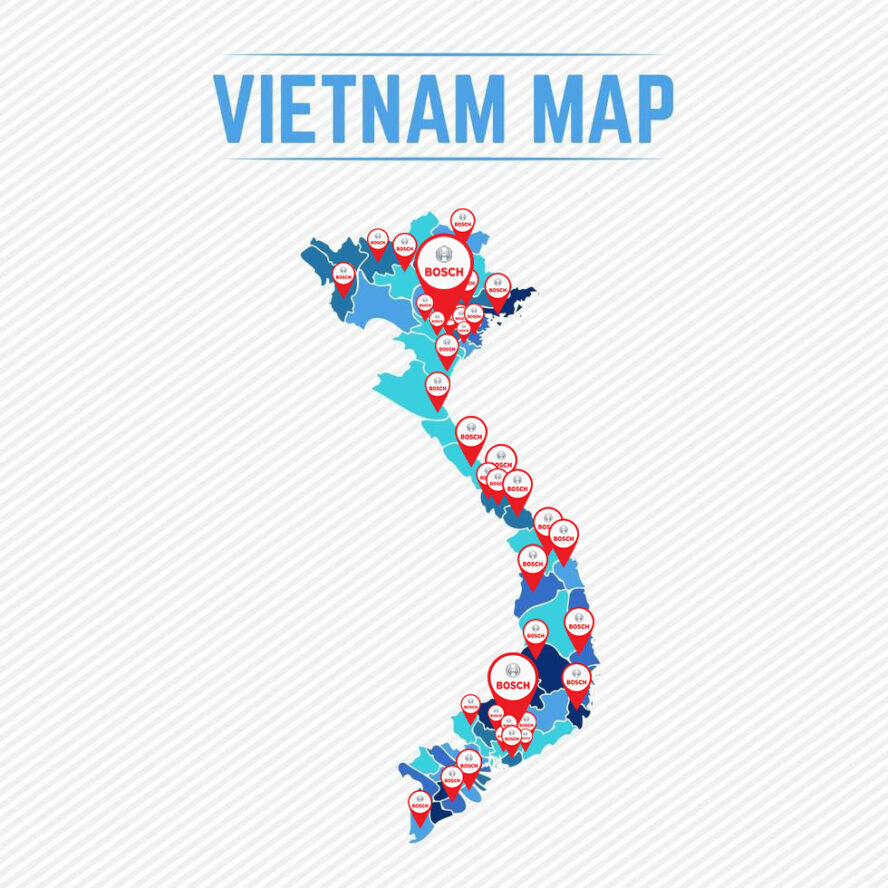 Hệ thống cửa hàng bán lẻ Bosch tại Việt Nam