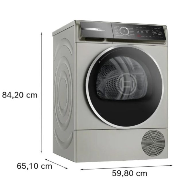 Máy sấy bơm nhiệt Bosch 9kg WQB246CX0 Serie 8 2 Kích thước máy sấy bơm nhiệt Bosch 9kg WQB246CX0 Serie 8