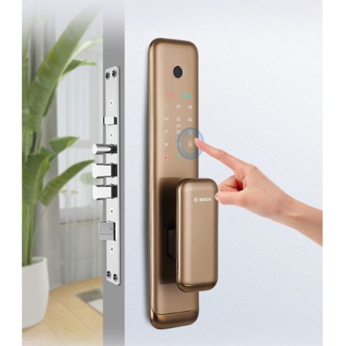 Khóa cửa vân tay Bosch EL500 EU Gold 3 anh khoa cua van tay bosch el500 eu gold