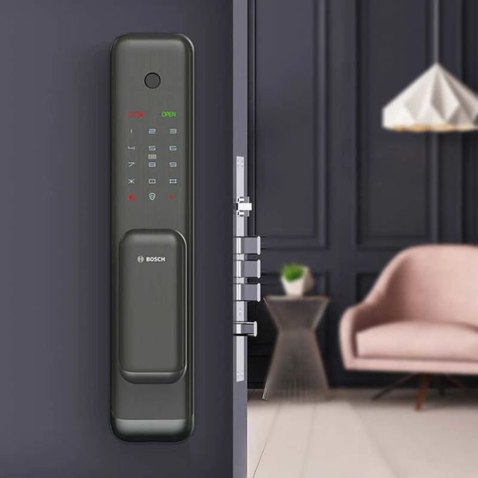 Khóa cửa vân tay Bosch EL500 EU Gray 3 anh khoa cua van tay bosch el500 eu gray 1