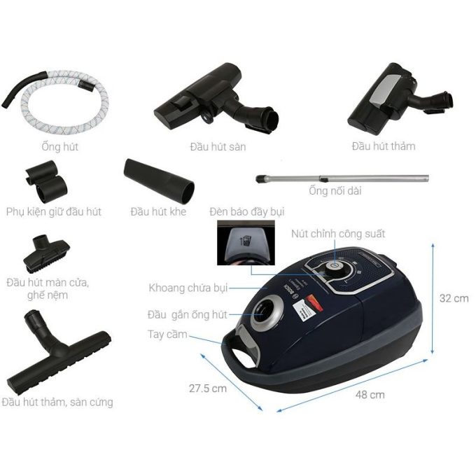 chi tiet may hut bui dang hop bosch hmh bgl72294