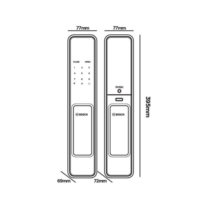 Khóa cửa vân tay Bosch EL600 EU Gold 4 kich thuoc khoa cua van tay bosch el600 eu gold
