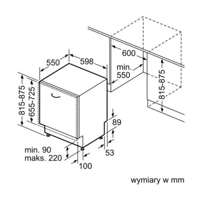 Máy rửa bát âm tủ Bosch SMV6ZCX16E Serie 6 11 huong dan lap dat bosch smv6zcx16e serie 6