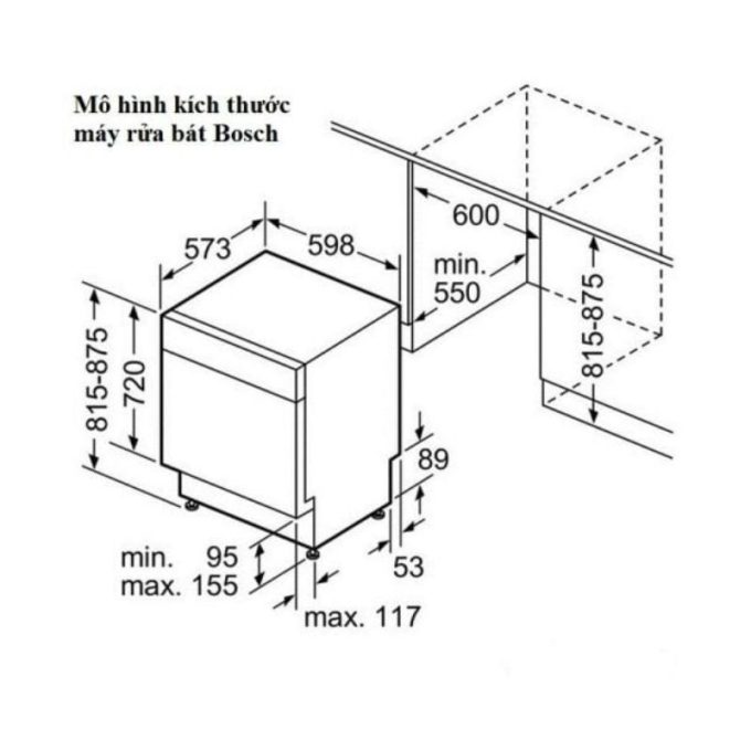 Máy rửa bát Bosch SMS4ECI14E 11 kich thuoc may rua bat bosch sms4eci14e