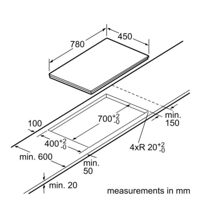 Bếp từ Bosch 2 vùng nấu PMI8256EVN lắp âm 3 kich thuoc lap dat bep tu bosch 2 vung nau pmi8256evn lap am