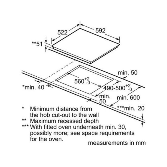Bếp từ Bosch PIL611B18E 5 kich thuoc lap dat bep tu bosch pil611b18e