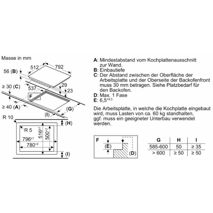 Bếp từ Bosch PXE801DC1E 6 kich thuoc lap dat bep tu bosch pxe801dc1e