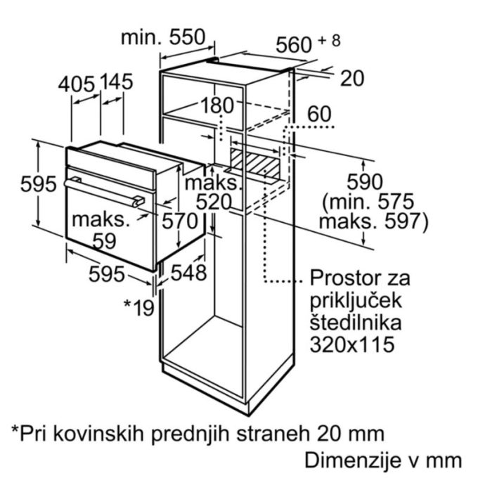 Lò nướng Bosch HBG38B750 3 kich thuoc lap dat lo nuong bosch hbg38b750