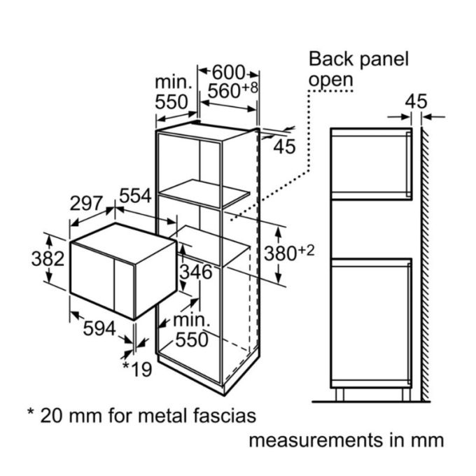 Lò vi sóng Bosch HMT84M654 3 kich thuoc lap dat lo vi song bosch hmt84m654