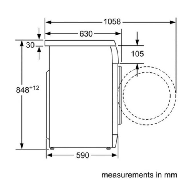Máy giặt Bosch WAW24460EU 3 kich thuoc lap dat may giat bosch waw24460eu