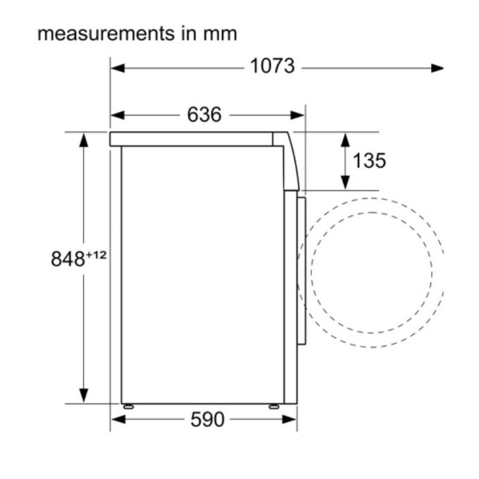 Máy giặt Bosch WGG254A0SG 5 kich thuoc lap dat may giat bosch wgg254a0sg