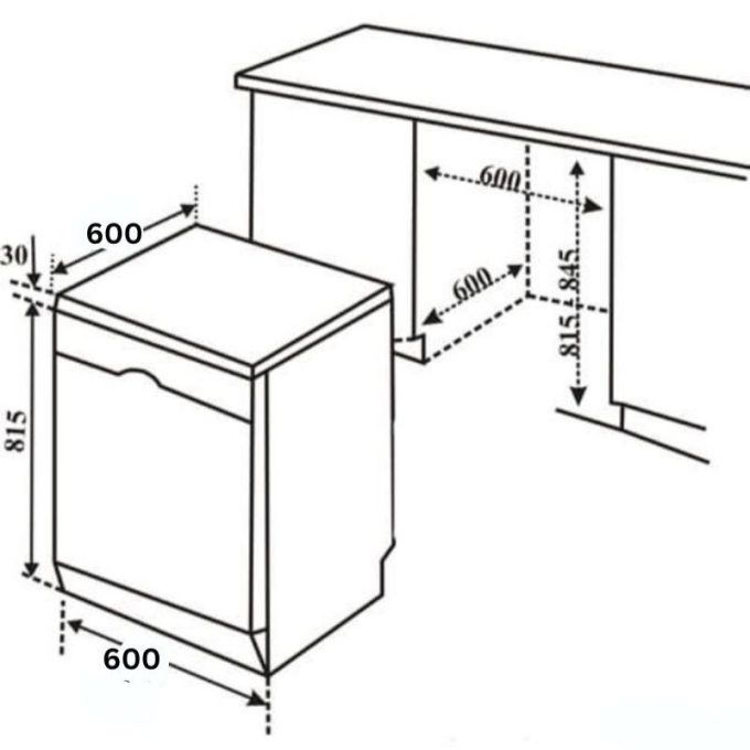 Máy rửa bát Bosch SMS63L08EA serie 6, độc lập 10 anh kich thuoc lap dat bosch sms63l08ea