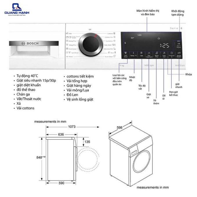kich thuoc may giat quan ao bosch wgg24400sg